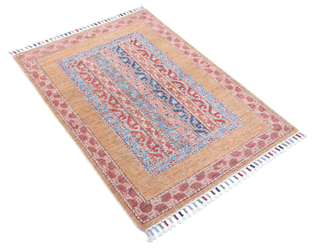 Afghan Shaal Rug 2' 10" x 4' 0" Hand-Knotted | No. AT99067