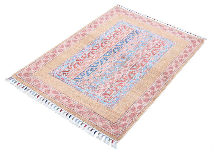 Afghan Shaal Rug 2' 10" x 4' 0" Hand-Knotted | No. AT99067