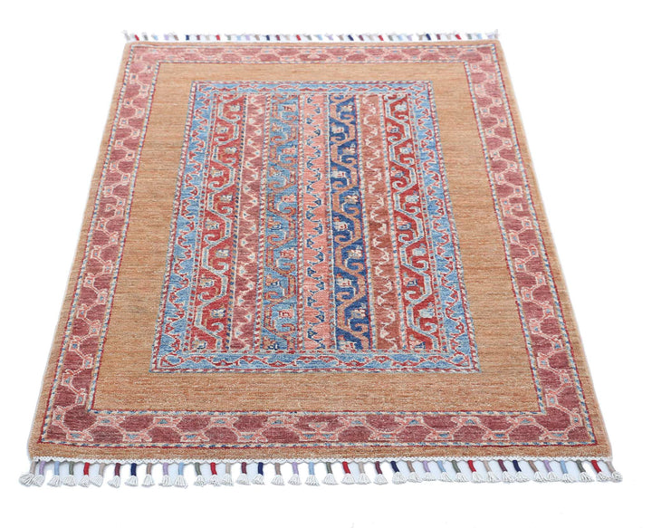 Afghan Shaal Rug 2' 10" x 4' 0" Hand-Knotted | No. AT99067