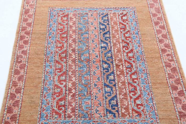 Afghan Shaal Rug 2' 10" x 4' 0" Hand-Knotted | No. AT99067
