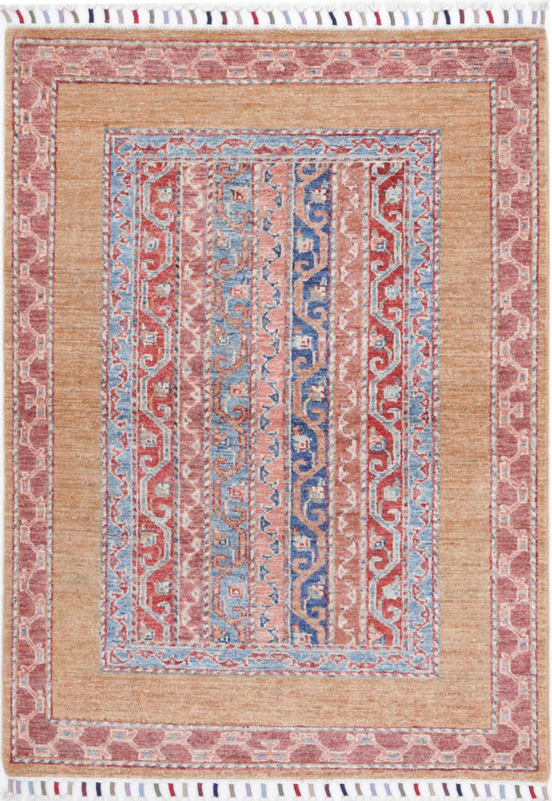 Hand Knotted Shaal Wool Rug 2' 10" x 4' 0" - No. AT99067