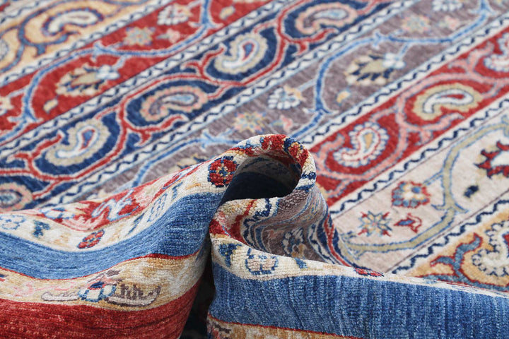 Afghan Shaal Rug 8' 11" x 11' 7" Hand-Knotted | No. AT95065