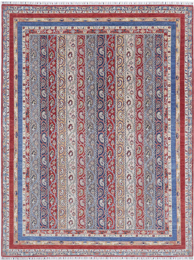 Hand Knotted Shaal Wool Rug 8' 11" x 11' 7" - No. AT95065