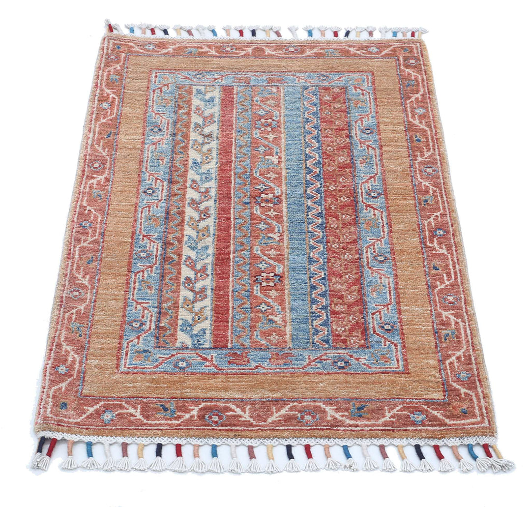 Hand Knotted Shaal Wool Rug 2' 0" x 3' 0" - No. AT28180