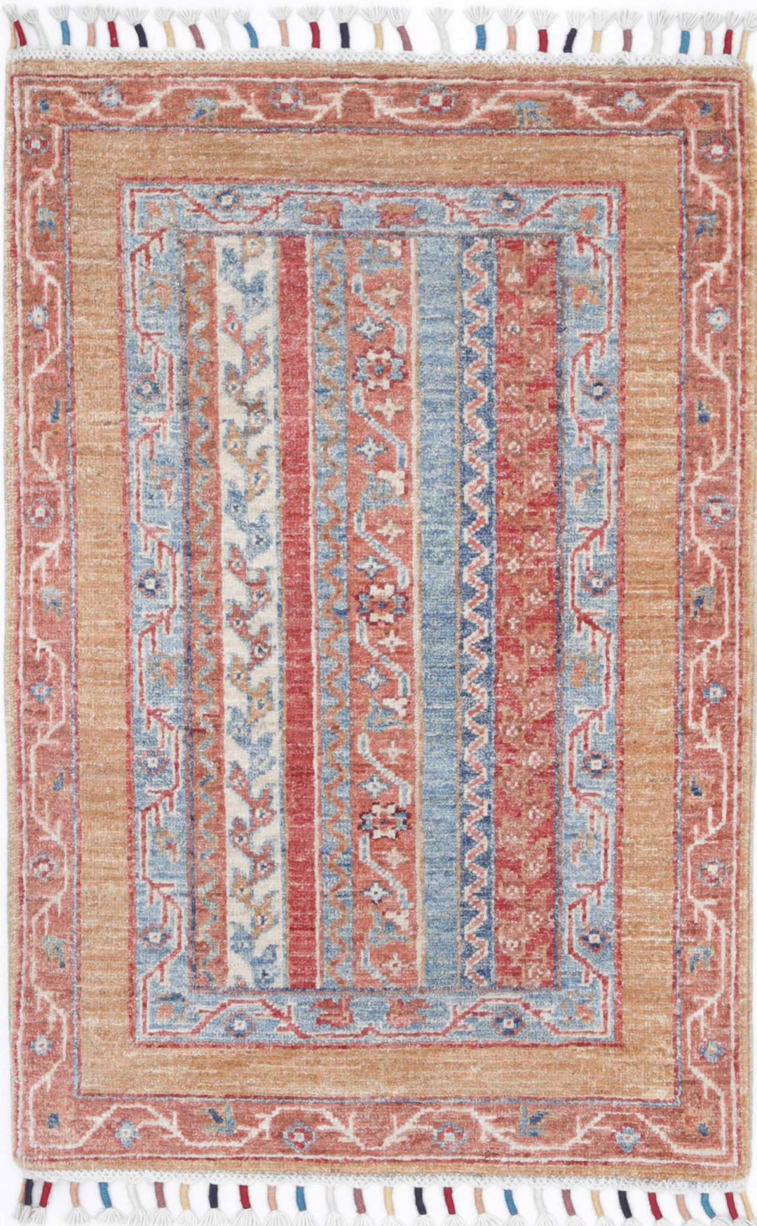 Hand Knotted Shaal Wool Rug 2' 0" x 3' 0" - No. AT28180