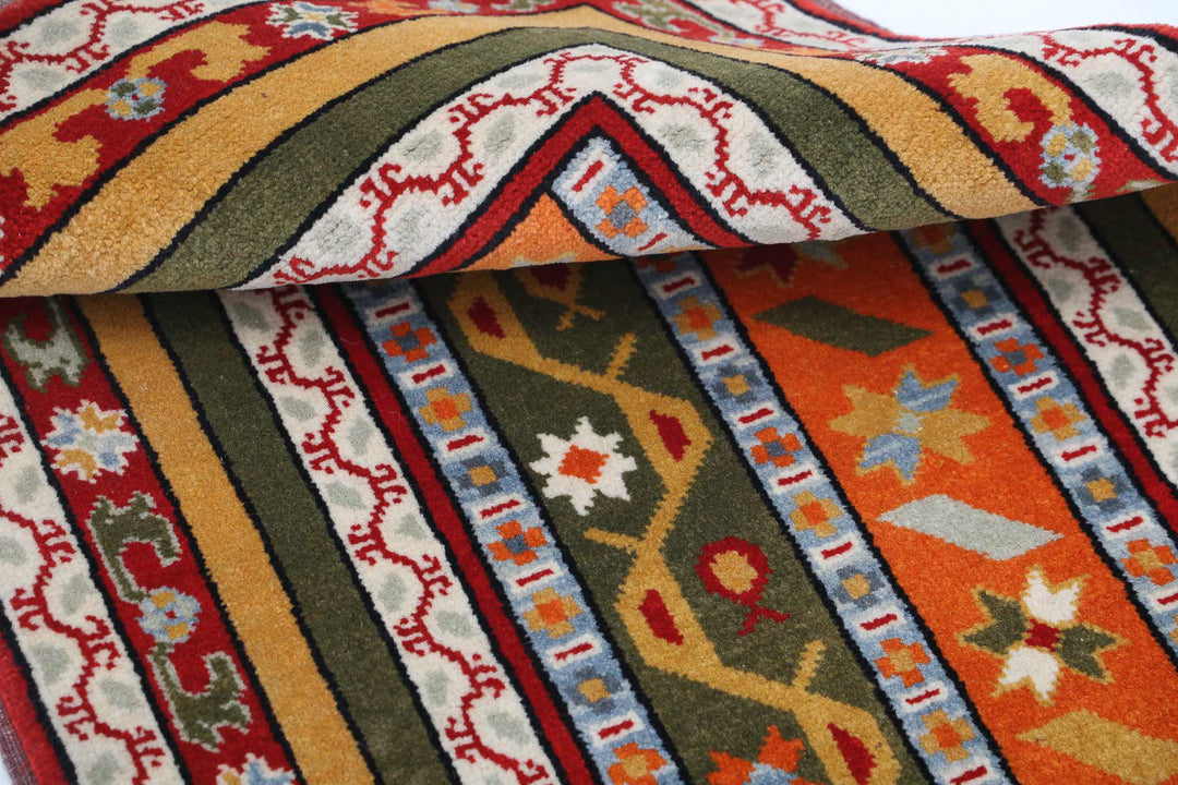 Afghan Shaal Rug 1' 11" x 3' 4" Hand-Knotted | No. AT42473