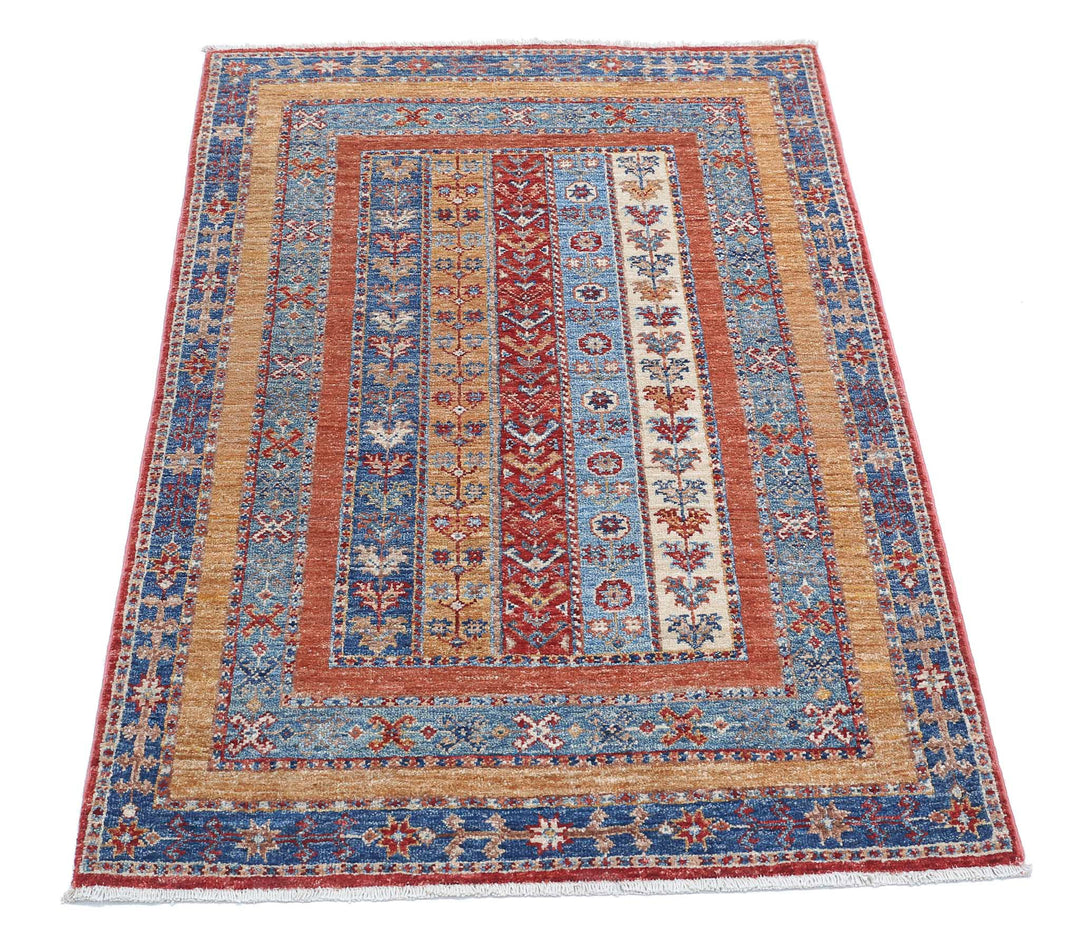 Afghan Shaal Rug 2' 9" x 4' 2" Hand-Knotted | No. AT93158