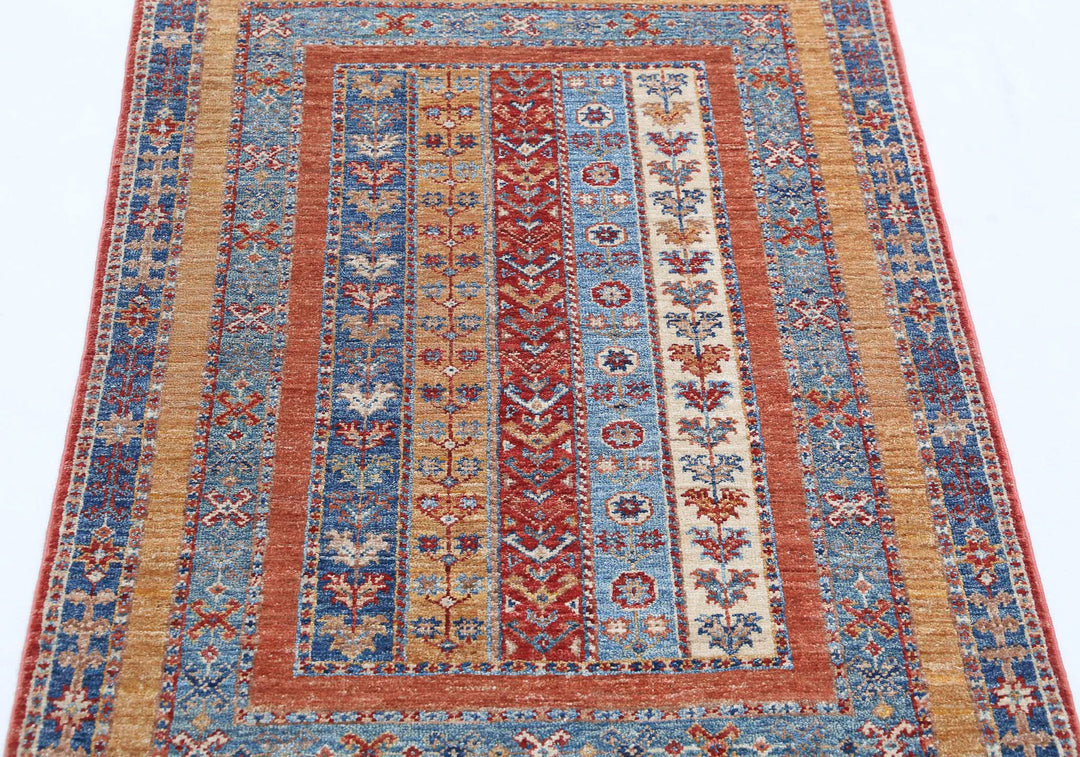 Afghan Shaal Rug 2' 9" x 4' 2" Hand-Knotted | No. AT93158