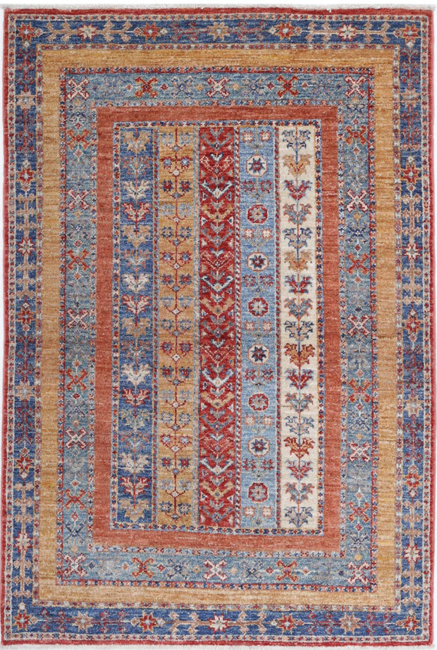 Hand Knotted Shaal Wool Rug 2' 9" x 4' 2" - No. AT93158