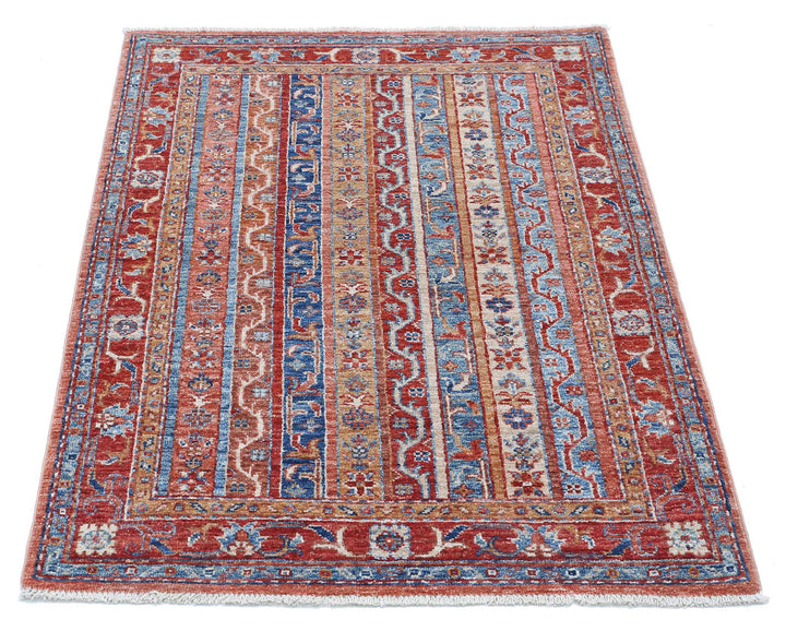 Hand Knotted Shaal Wool Rug 2' 8" x 3' 11" - No. AT770721