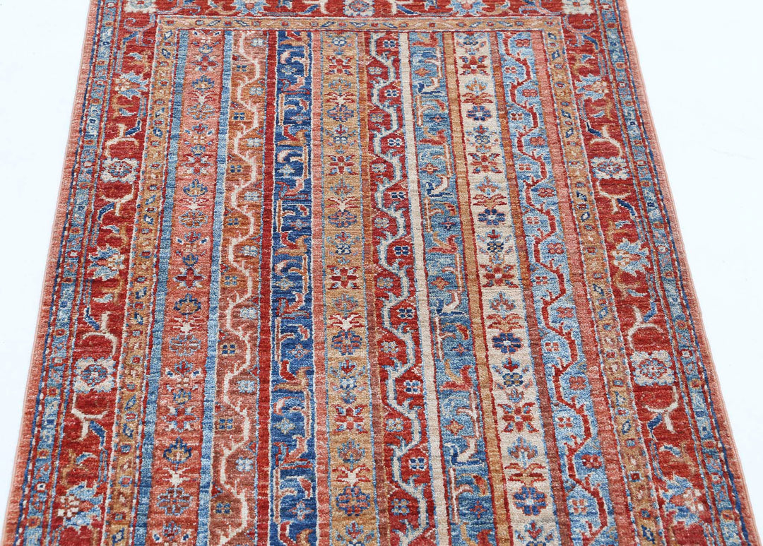 Hand Knotted Shaal Wool Rug 2' 8" x 3' 11" - No. AT770721