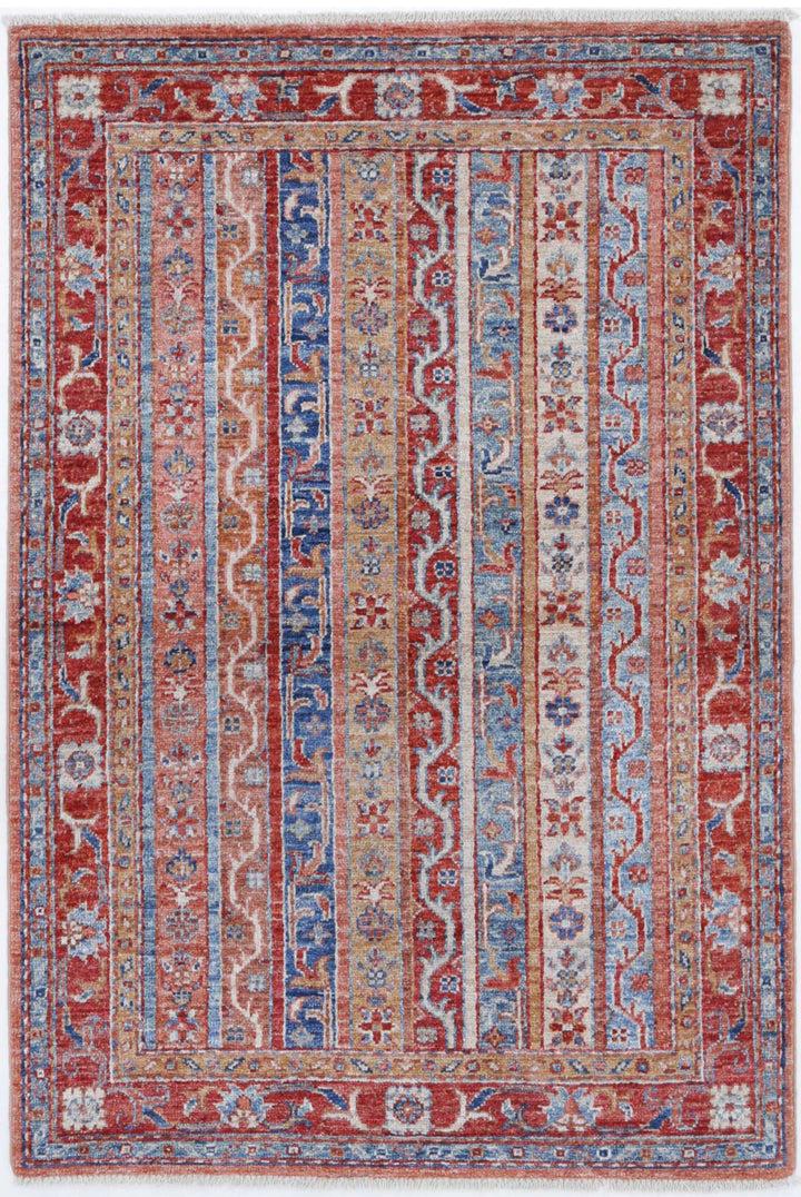 Hand Knotted Shaal Wool Rug 2' 8" x 3' 11" - No. AT770721