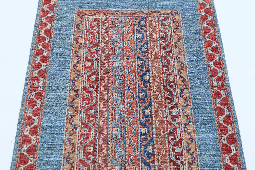 Hand Knotted Shaal Wool Rug 2' 10" x 3' 9" - No. AT164177