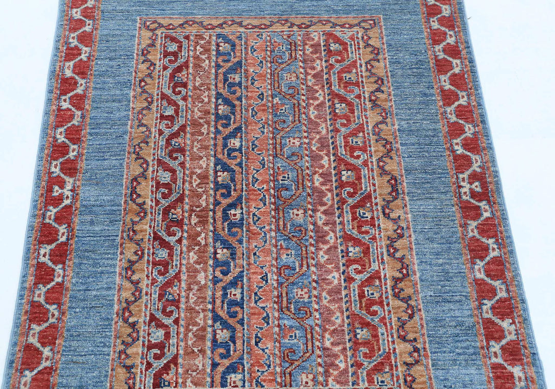 Hand Knotted Shaal Wool Rug 2' 9" x 3' 9" - No. AT145612