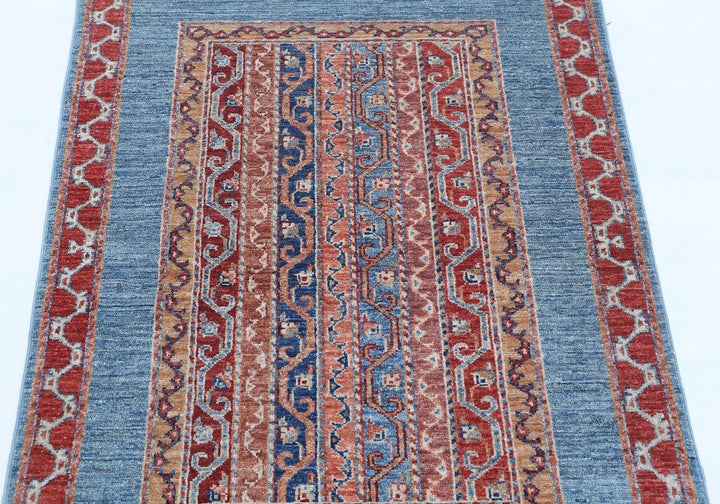 Hand Knotted Shaal Wool Rug 2' 9" x 3' 9" - No. AT145612