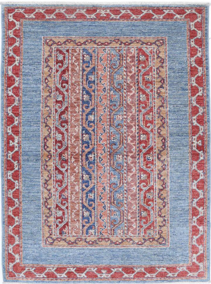 Hand Knotted Shaal Wool Rug 2' 9" x 3' 9" - No. AT145612