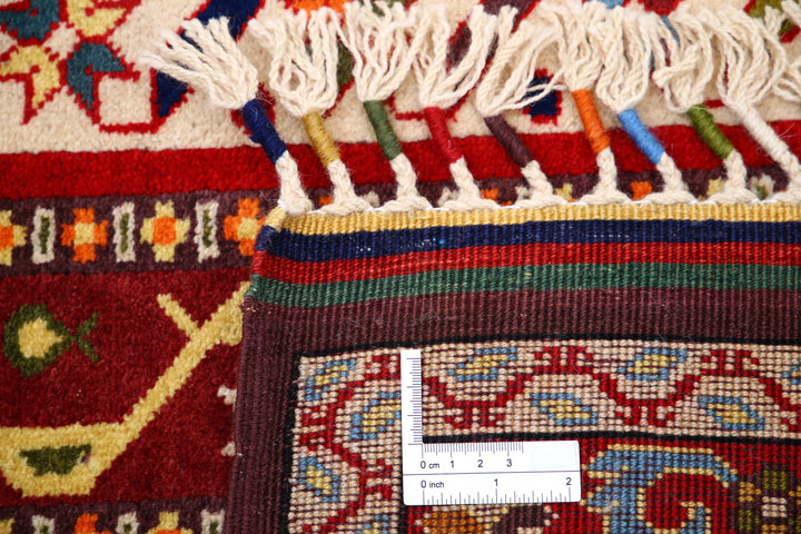 Afghan Shaal Rug 6' 5" x 9' 7" Hand-Knotted | No. AT12060