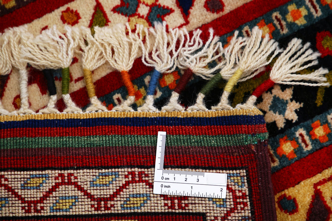Afghan Shaal Rug 4' 3" x 6' 4" Hand-Knotted | No. AT13098