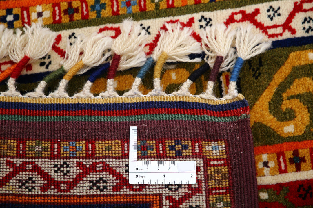 Afghan Shaal Rug 4' 6" x 6' 4" Hand-Knotted | No. AT86388