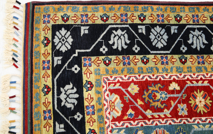 Afghan Shaal Rug 5' 1" x 6' 11" Hand-Knotted | No. AT36462