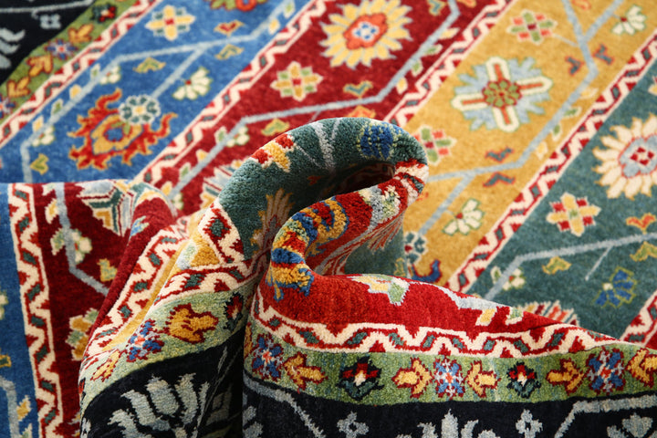 Afghan Shaal Rug 4' 1" x 6' 6" Hand-Knotted | No. AT60025