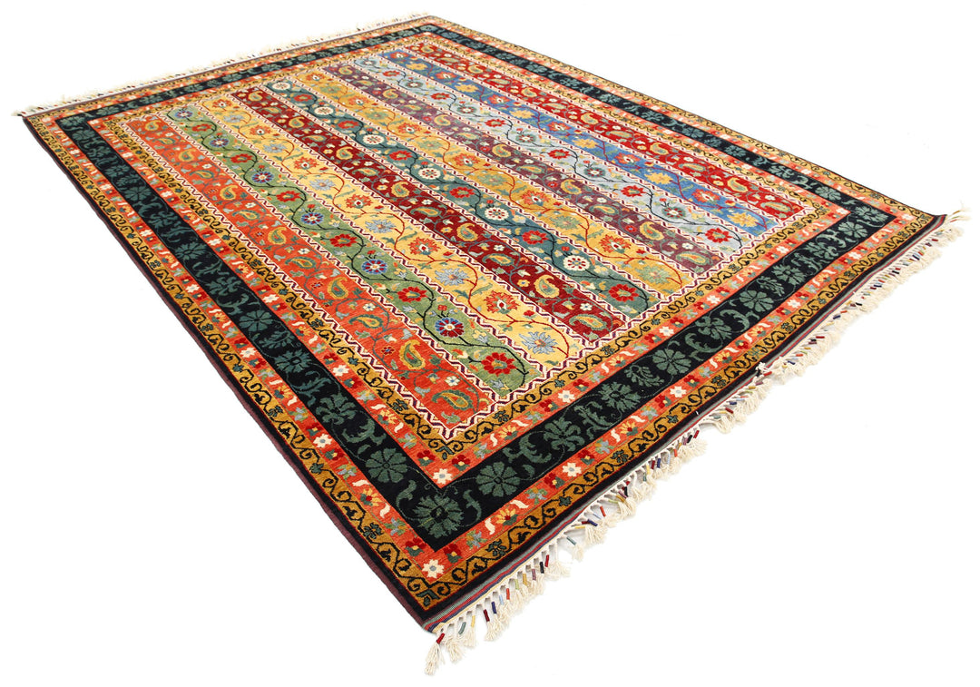Afghan Shaal Rug 8' 0" x 10' 5" Hand-Knotted | No. AT72510