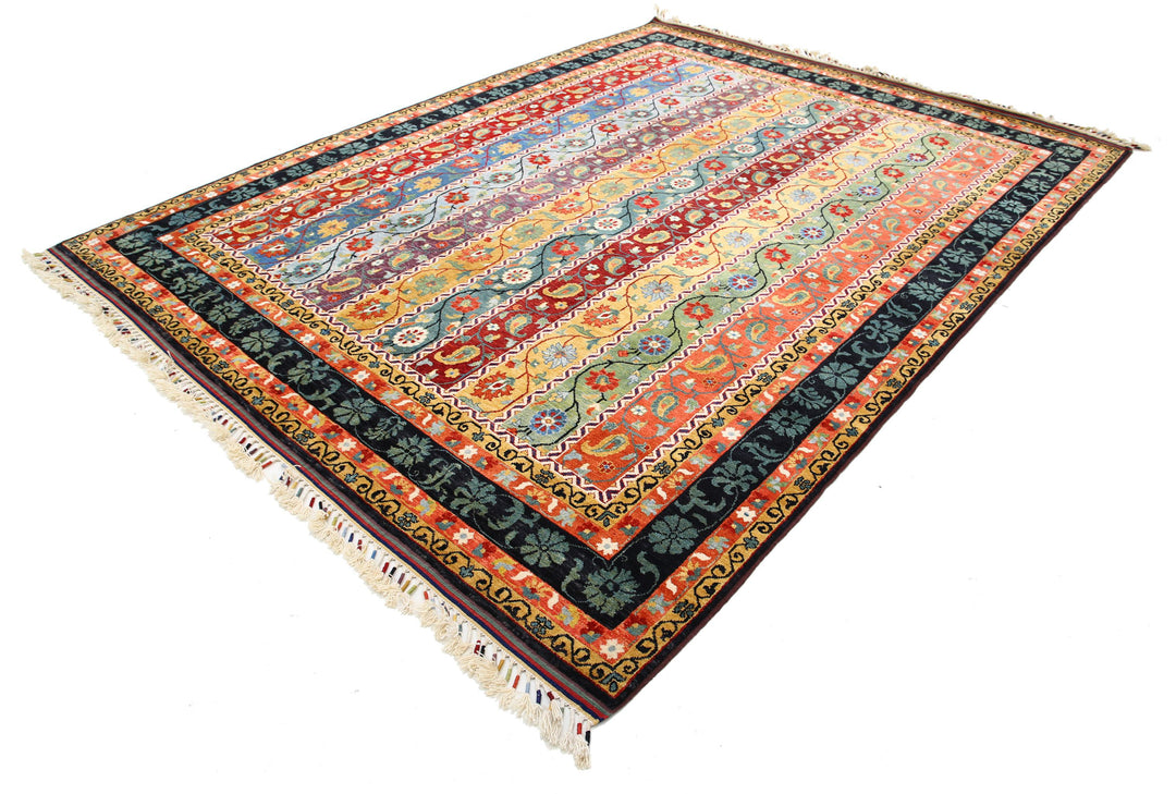 Afghan Shaal Rug 8' 0" x 10' 5" Hand-Knotted | No. AT72510