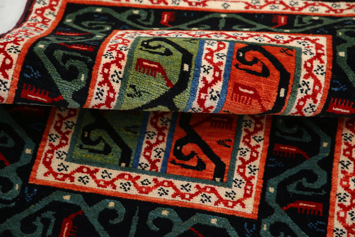 Afghan Shaal Rug 2' 0" x 3' 1" Hand-Knotted | No. AT74138