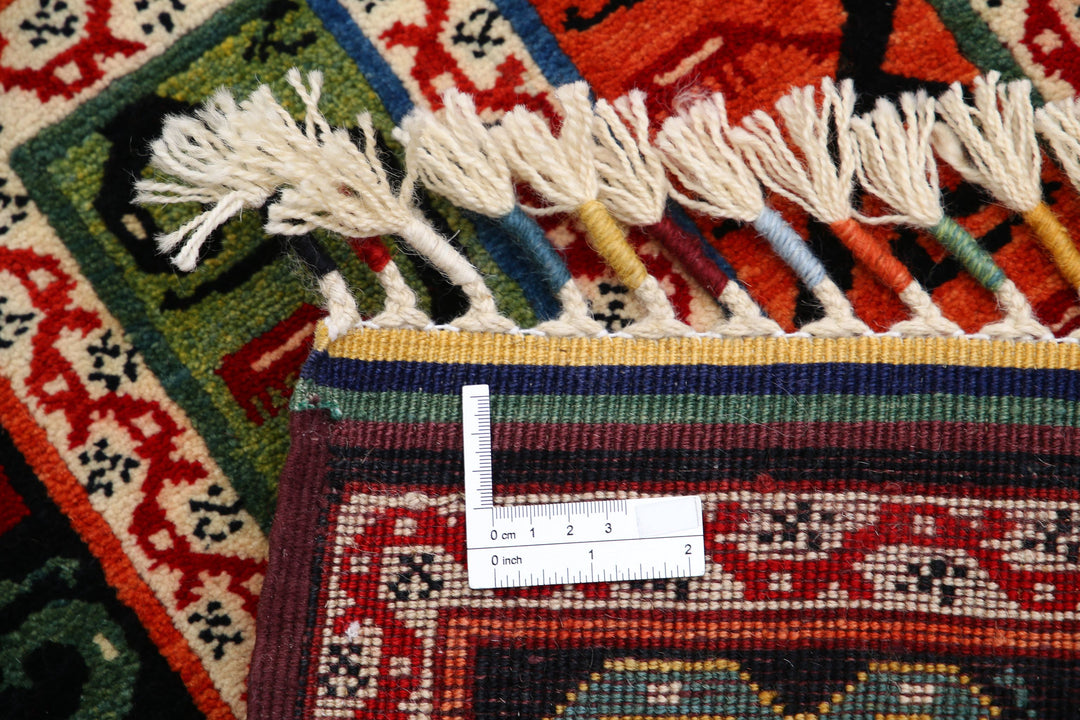 Afghan Shaal Rug 2' 0" x 3' 1" Hand-Knotted | No. AT74138