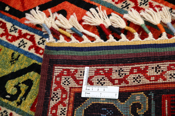 Afghan Shaal Rug 2' 1" x 3' 1" Hand-Knotted | No. AT91317
