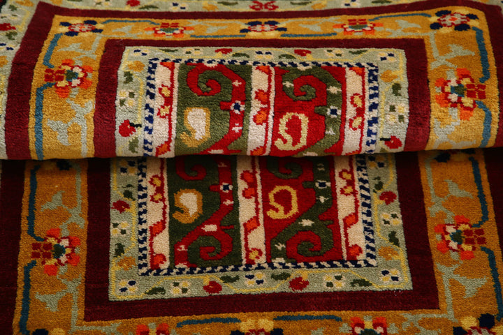 Afghan Shaal Rug 2' 1" x 3' 2" Hand-Knotted | No. AT66652