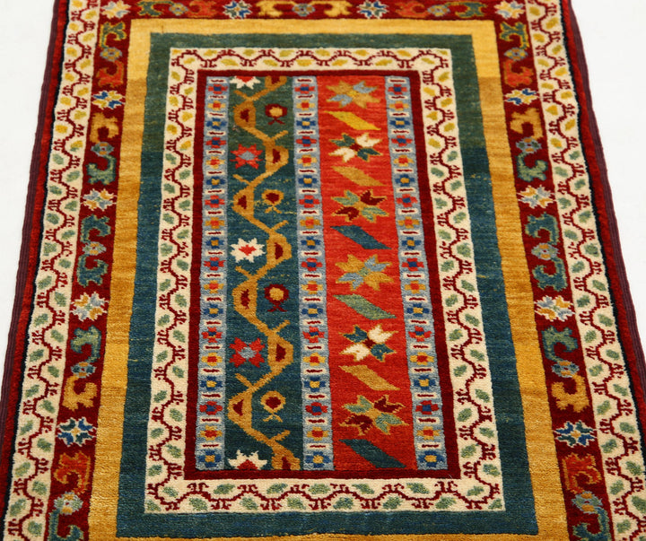 Afghan Shaal Rug 2' 0" x 3' 2" Hand-Knotted | No. AT73666