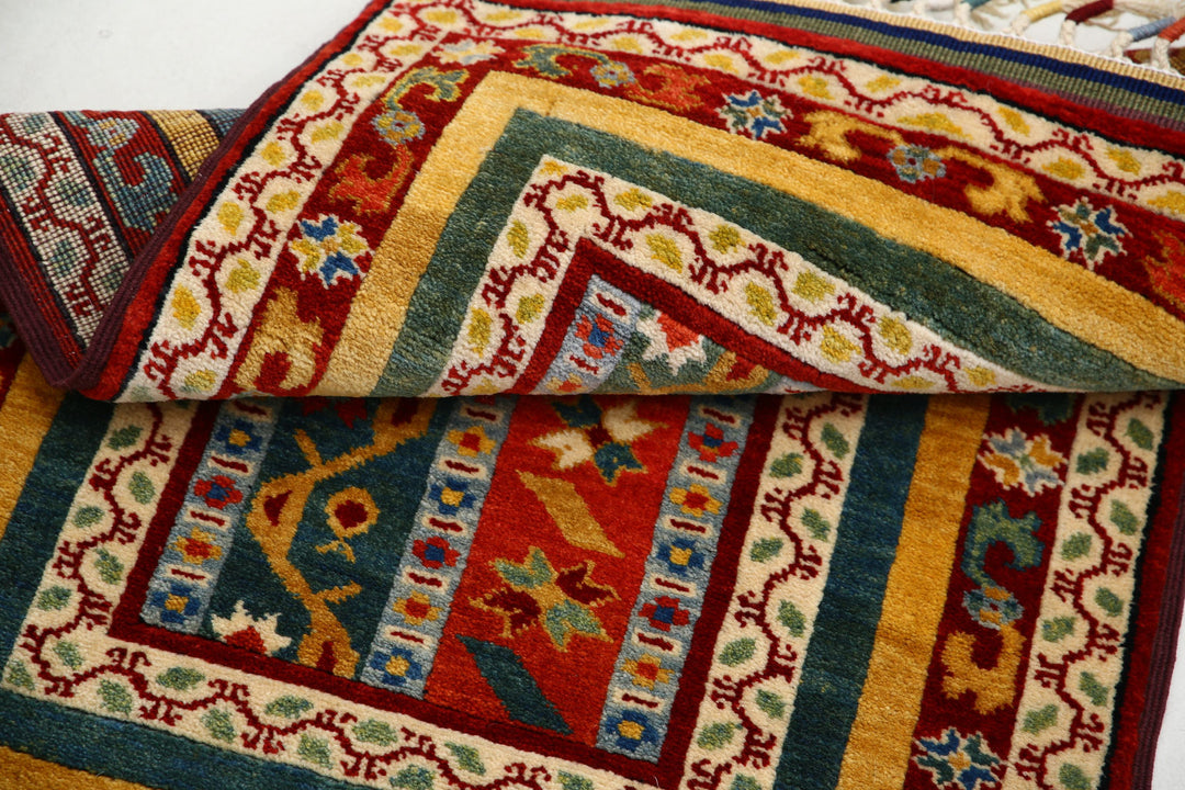 Afghan Shaal Rug 2' 0" x 3' 2" Hand-Knotted | No. AT73666