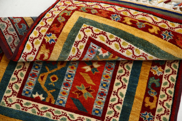 Afghan Shaal Rug 2' 0" x 3' 2" Hand-Knotted | No. AT73666