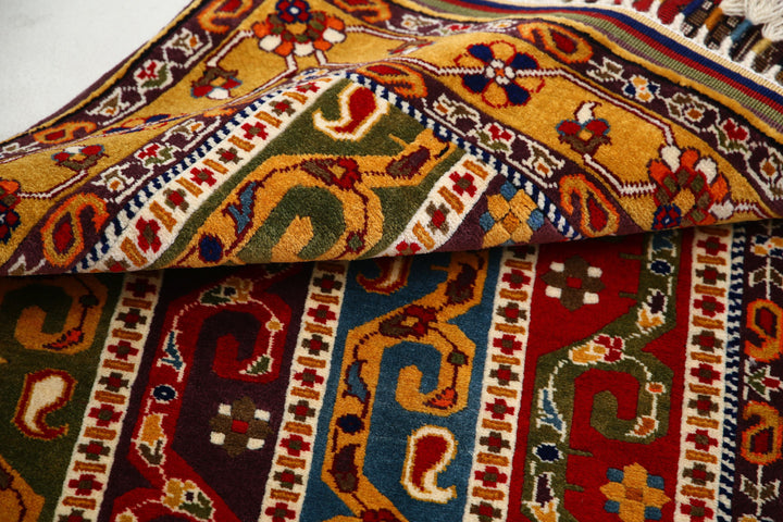 Afghan Shaal Rug 3' 1" x 4' 2" Hand-Knotted | No. AT52428