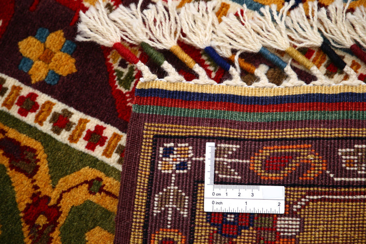 Afghan Shaal Rug 3' 1" x 4' 2" Hand-Knotted | No. AT52428