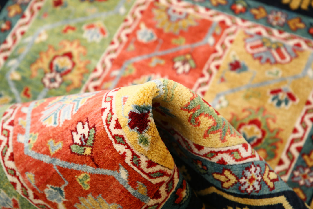 Afghan Shaal Rug 3' 2" x 4' 3" Hand-Knotted | No. AT38106