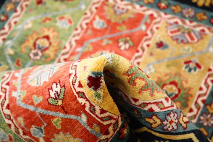 Afghan Shaal Rug 3' 2" x 4' 3" Hand-Knotted | No. AT38106