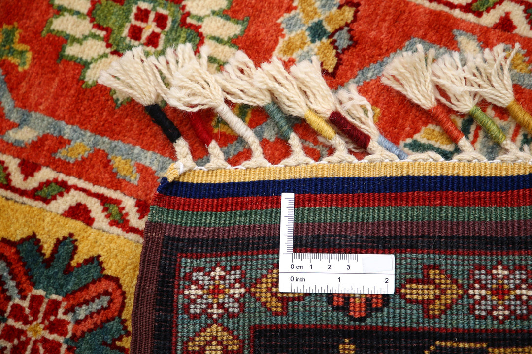 Afghan Shaal Rug 3' 2" x 4' 3" Hand-Knotted | No. AT38106
