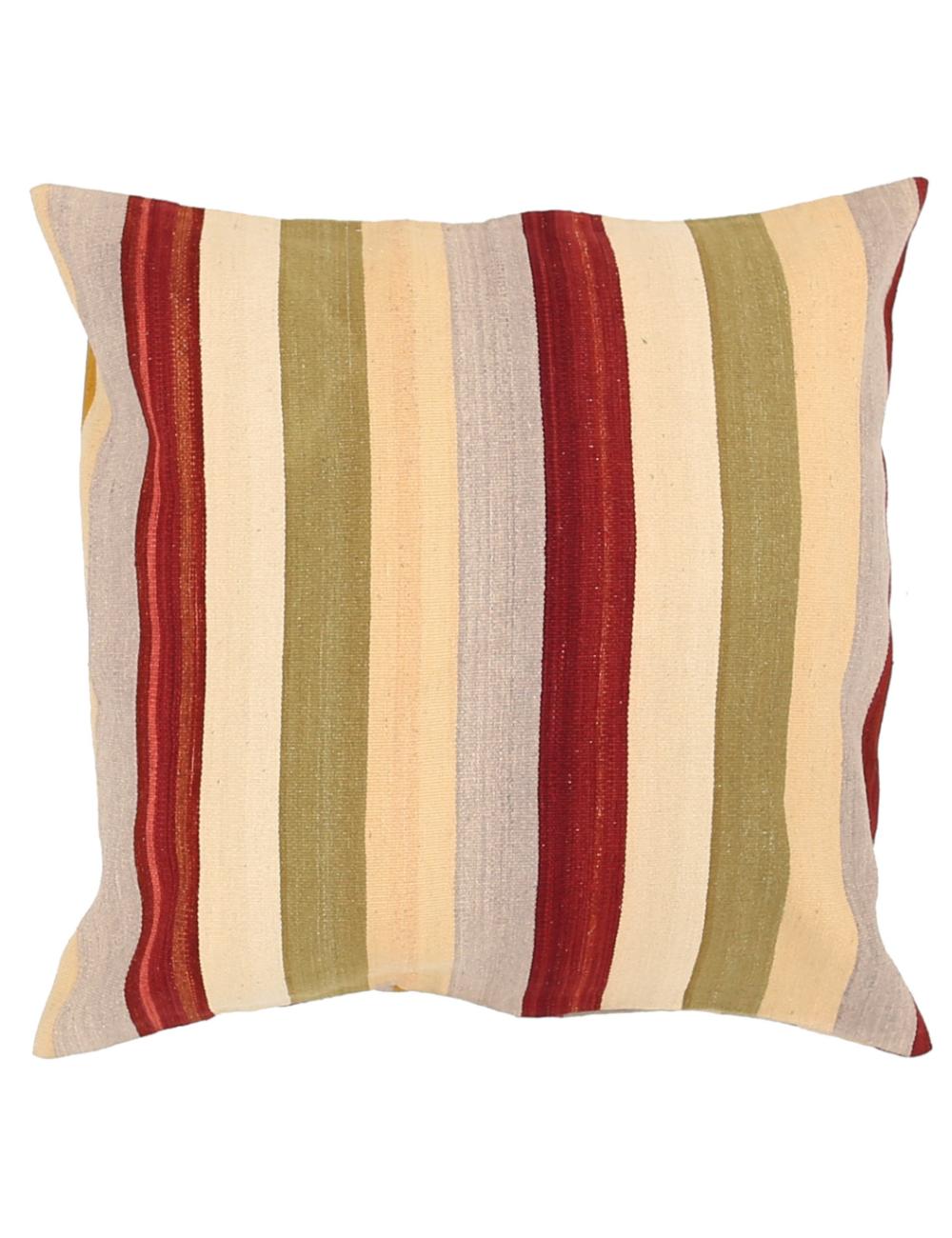 Afghan Modern Stripe Rug 3' 0" x 3' 0" Hand-Woven