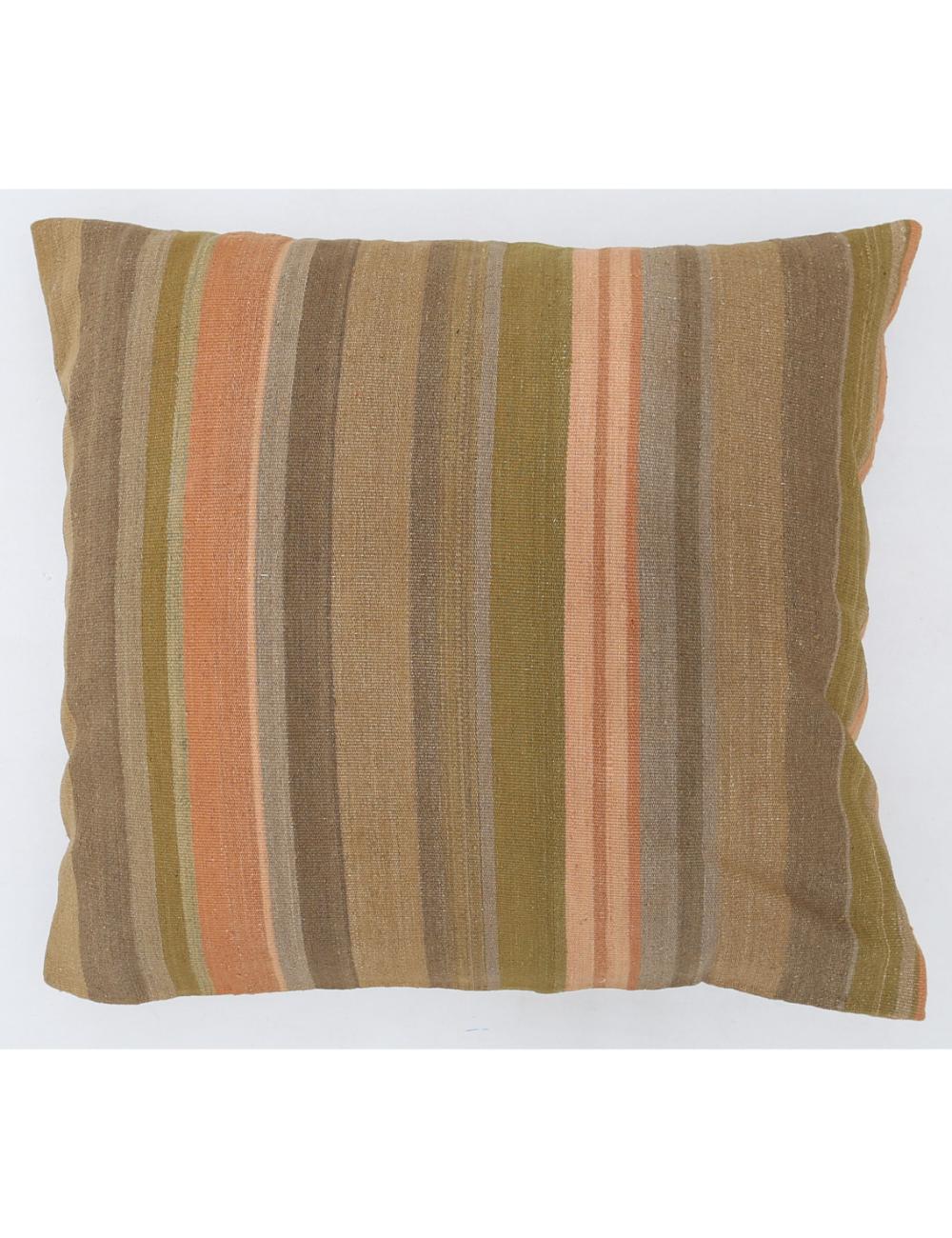 Afghan Modern Stripe Pillow 3' 0" x 3' 0" Hand-Woven
