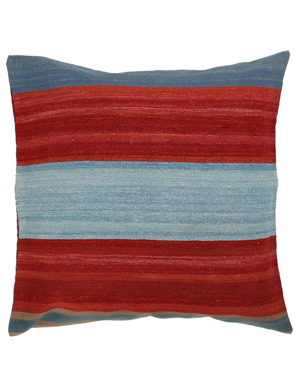 Afghan Modern Stripe Pillow 3' 0" x 3' 0" Hand-Woven