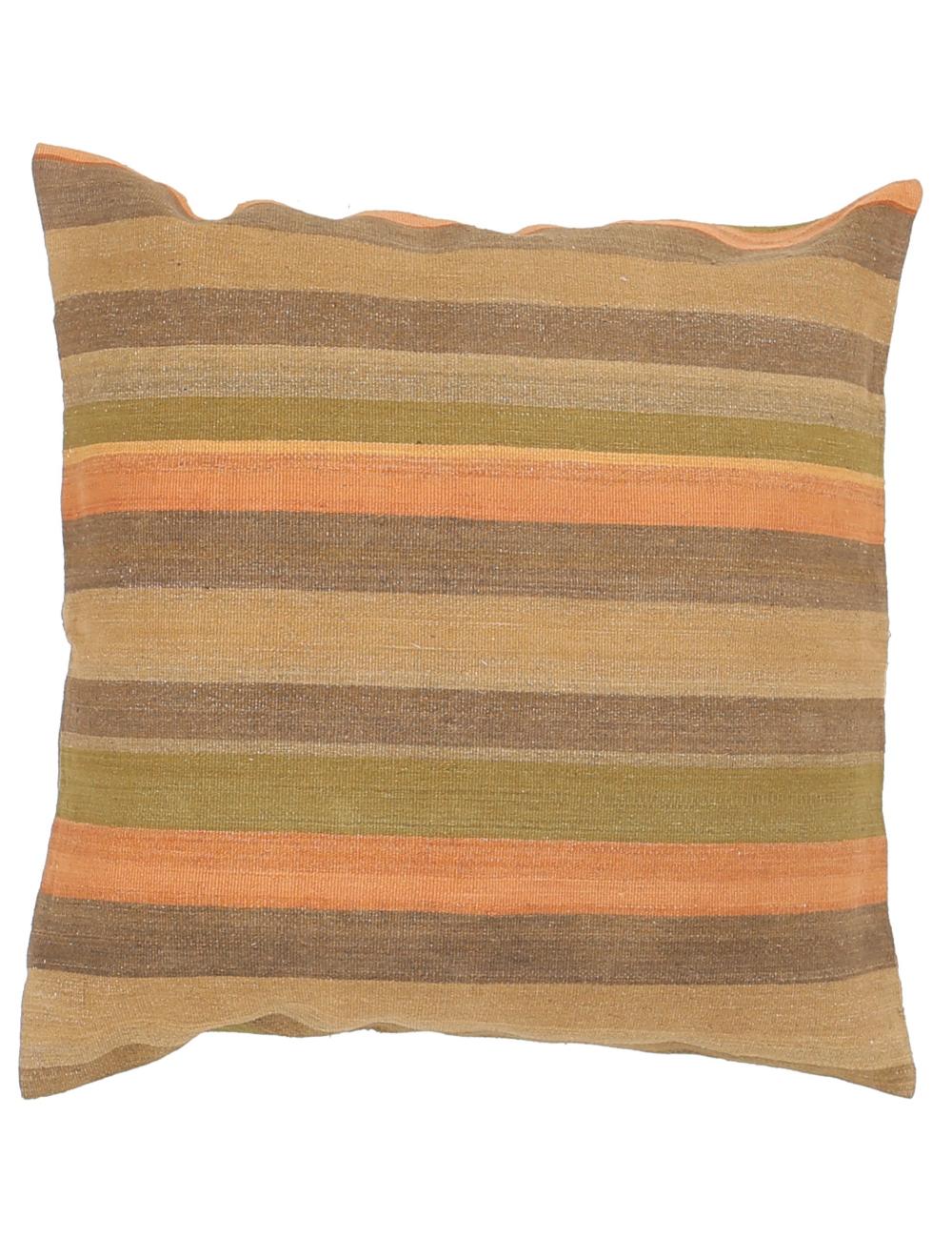 Afghan Stripe Pillow 3' 0" x 3' 0" Hand-Woven