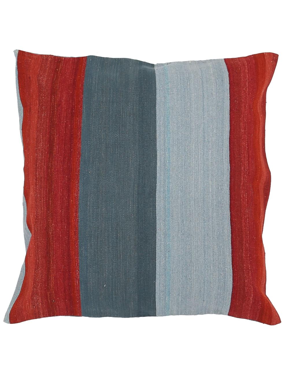 Hand Woven Modern Stripe Wool Pillow 3' 0" x 3' 0" - No. AT37721