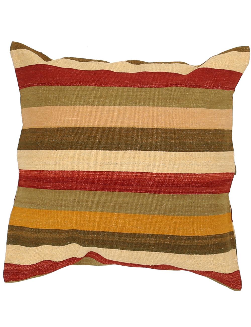 Afghan Modern Stripe Rug 3' 0" x 3' 0" Hand-Woven