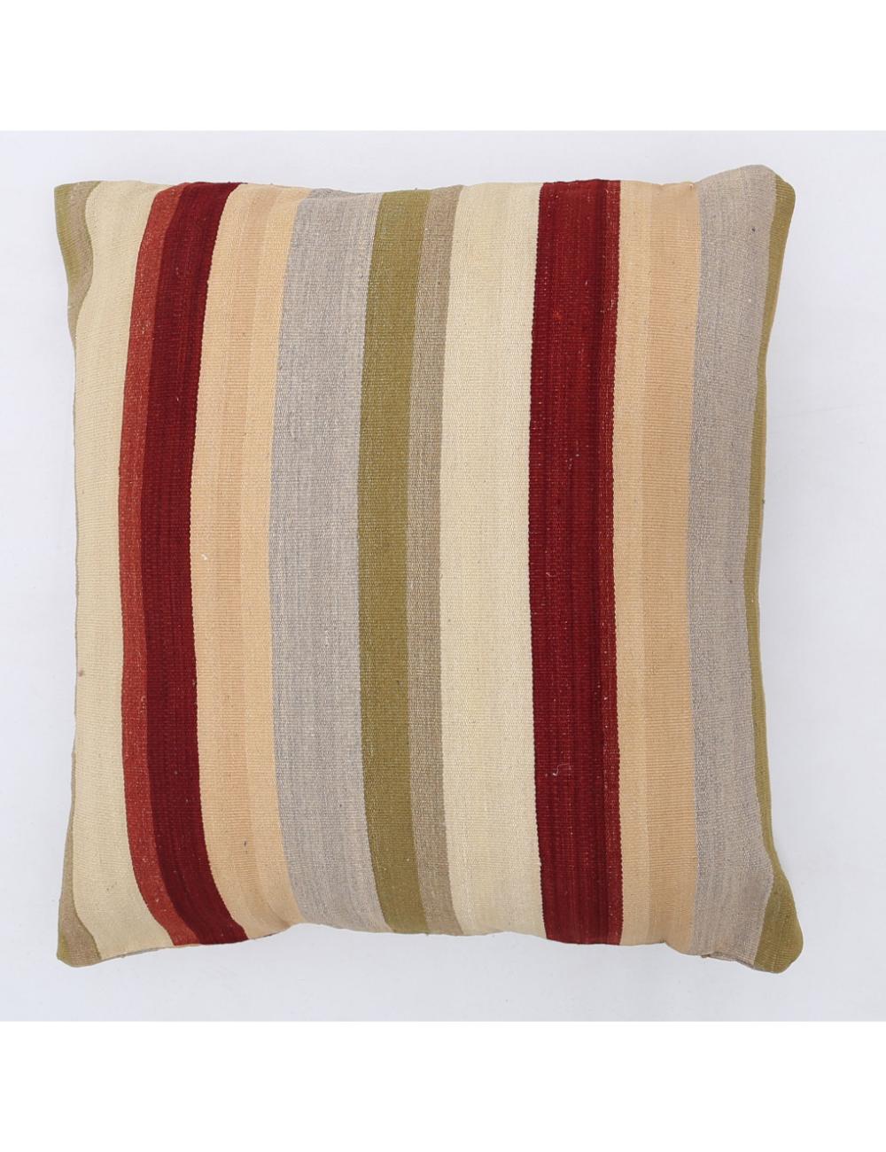 Afghan Modern Stripe Rug 3' 0" x 3' 0" Hand-Woven