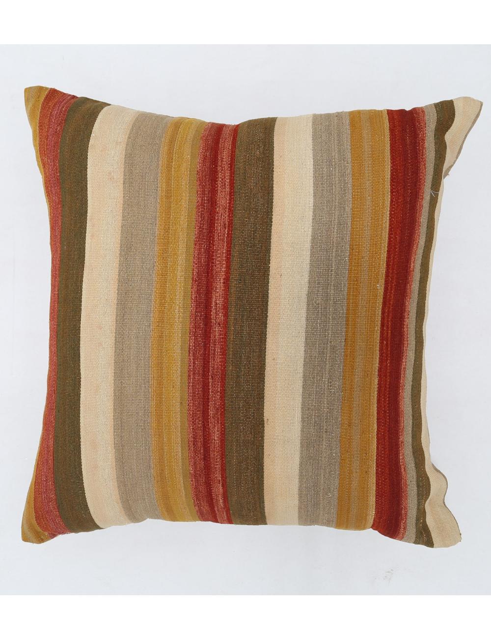 Afghan Modern Stripe Rug 3' 0" x 3' 0" Hand-Woven