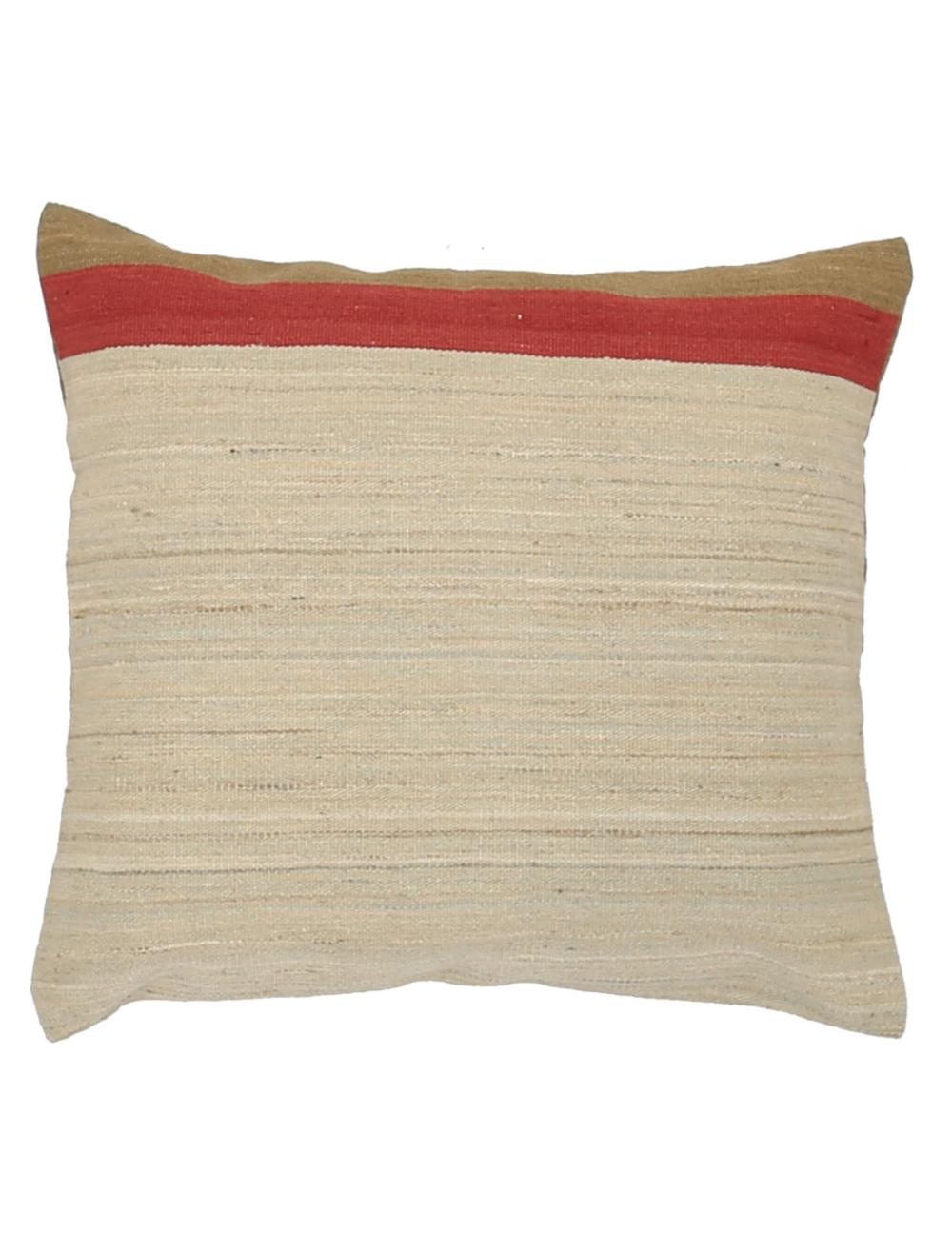 Afghan Geometric Pillow 2' 5" x 2' 5" Hand-Woven