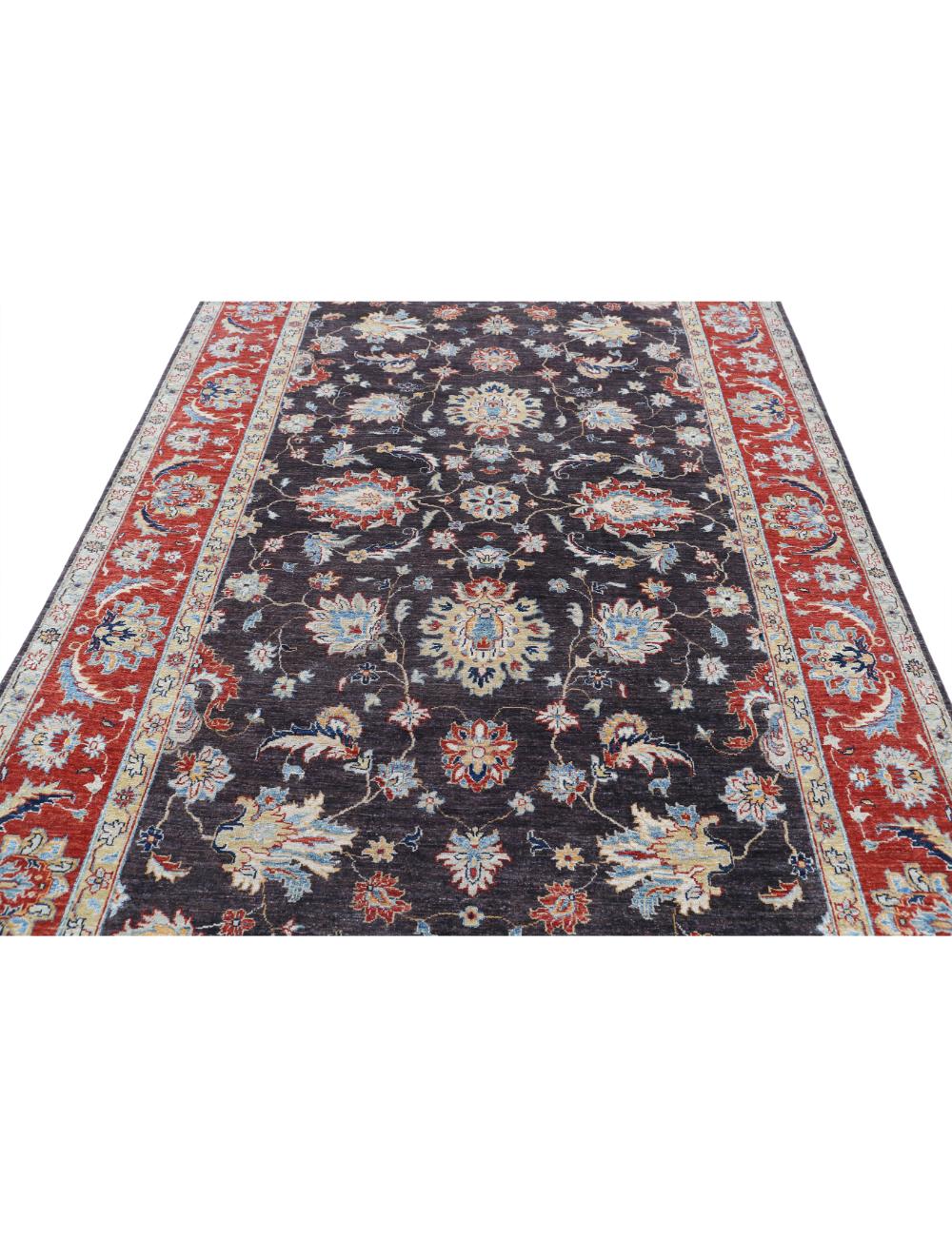 Afghan Sultanabad Rug 6' 4" x 9' 2" Hand-Knotted | No. AT21018