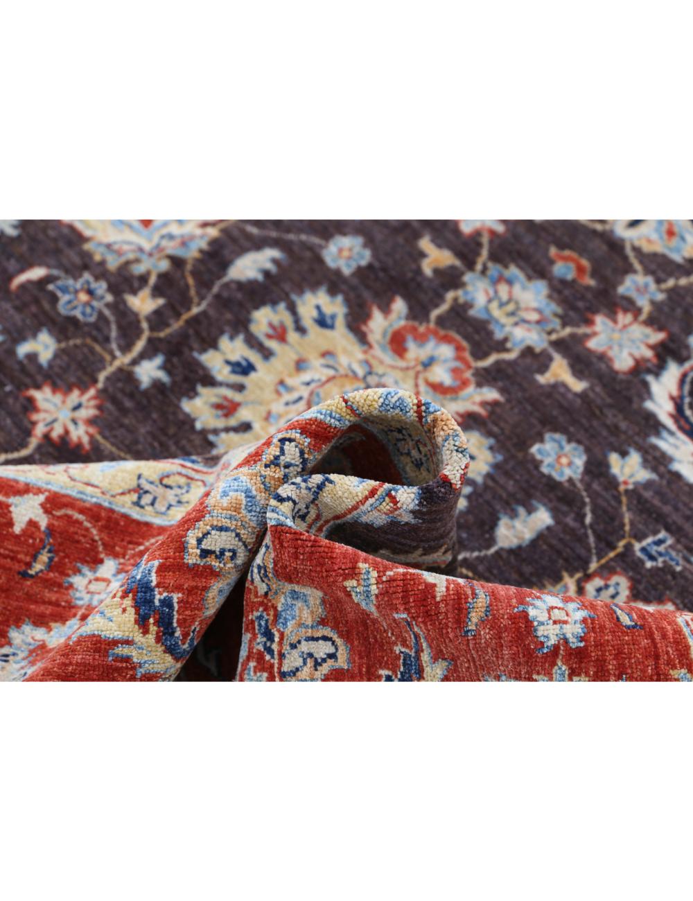Afghan Sultanabad Rug 6' 4" x 9' 2" Hand-Knotted | No. AT21018